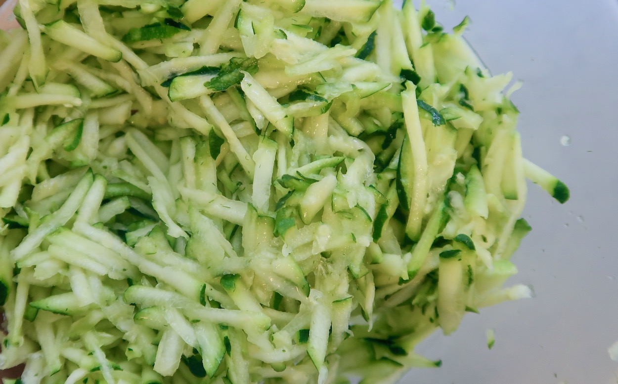 shredded zucchini