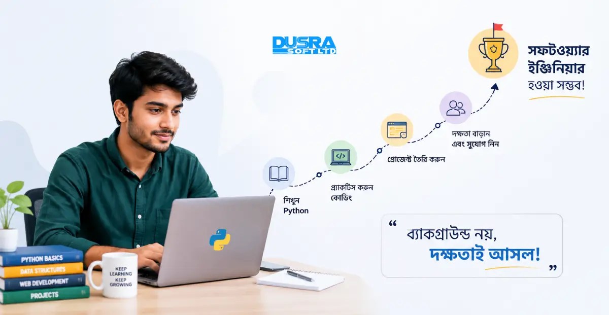 নন-সিএসই বা ডিপ্লোমা ব্যাকগ্রাউন্ড থেকে পাইথন শিখে সফটওয়্যার ইঞ্জিনিয়ার হওয়া কি সম্ভব?