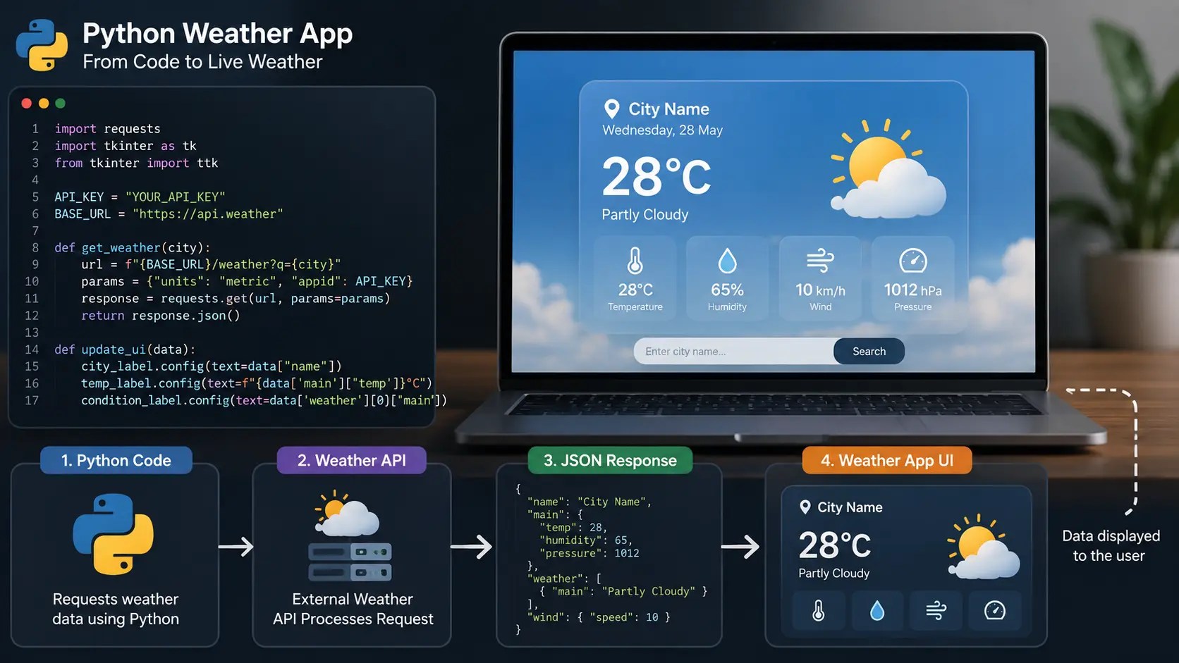 Weather App - python project ideas