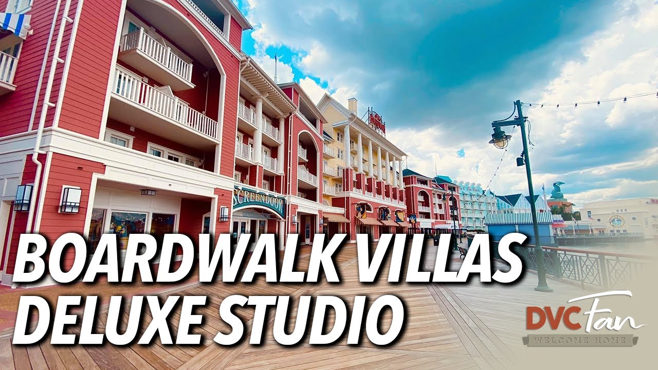Disney's BoardWalk Villas Deluxe Studio Room Tour DVC Fan