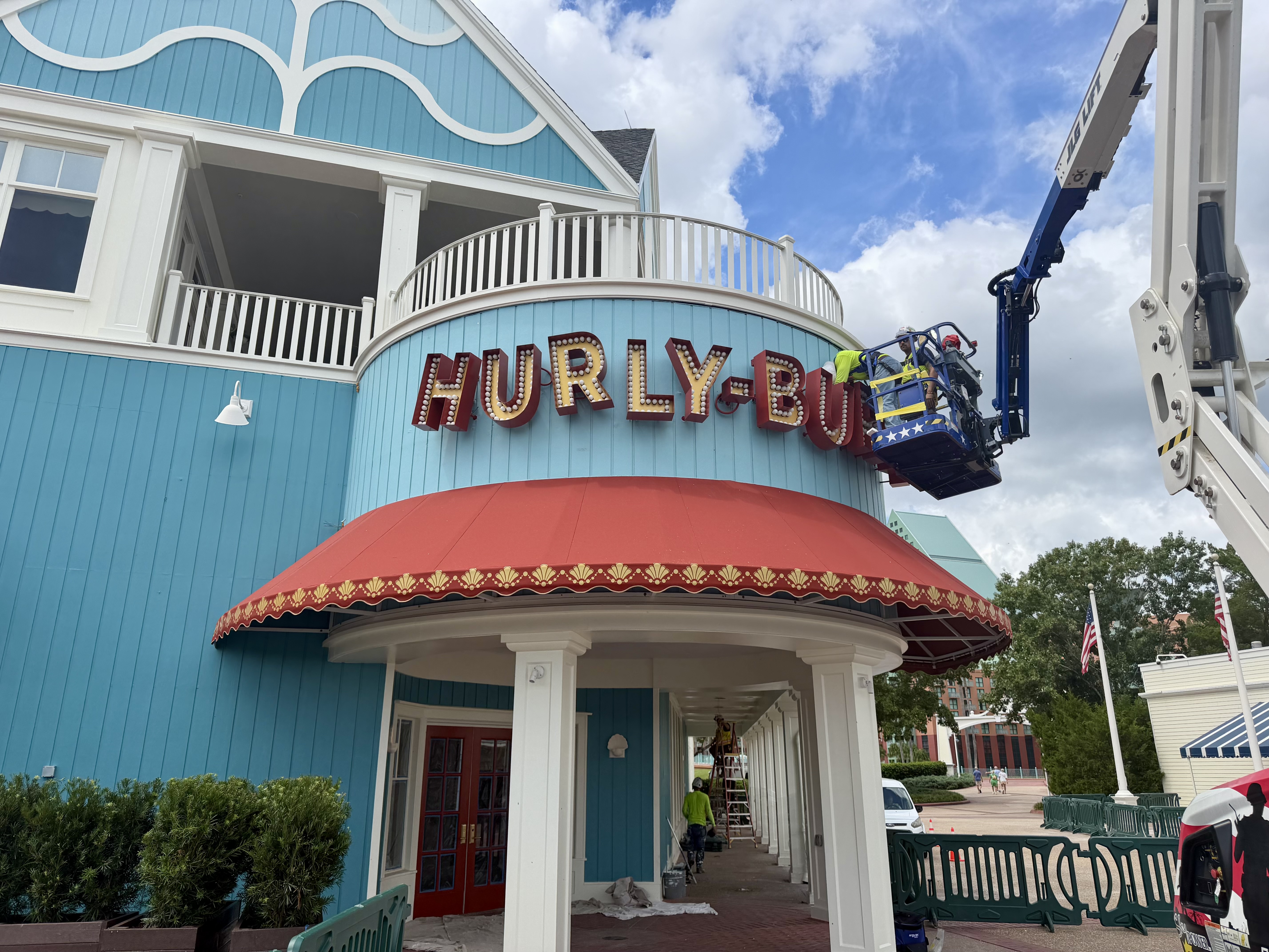 Hurly Burly Exterior Sign - Disney's BoardWalk