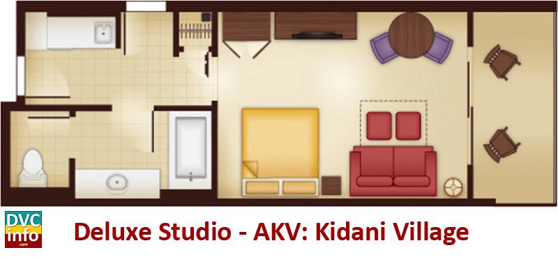 2 bedroom villa — standard view: Disney's Animal Kingdom Villas - DVCinfo
