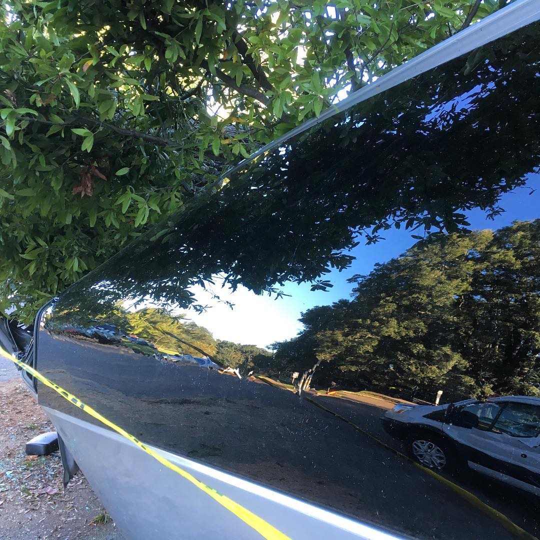 15 passenger van crushed by a massive oak during on @dukeuniversity's East Campus, in