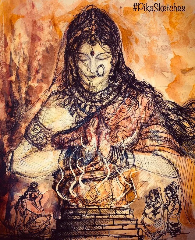 Draupadi born