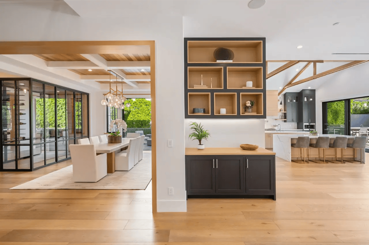 Custom home interior during a design-build renovation