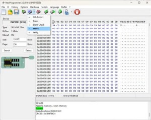 NeoProgrammer v2.2.0.10 software interface for CH341A USB programmer
