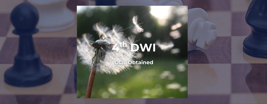 4th DWI - ODL obtained