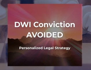 DWI Conviction Avoided In first time DWI case