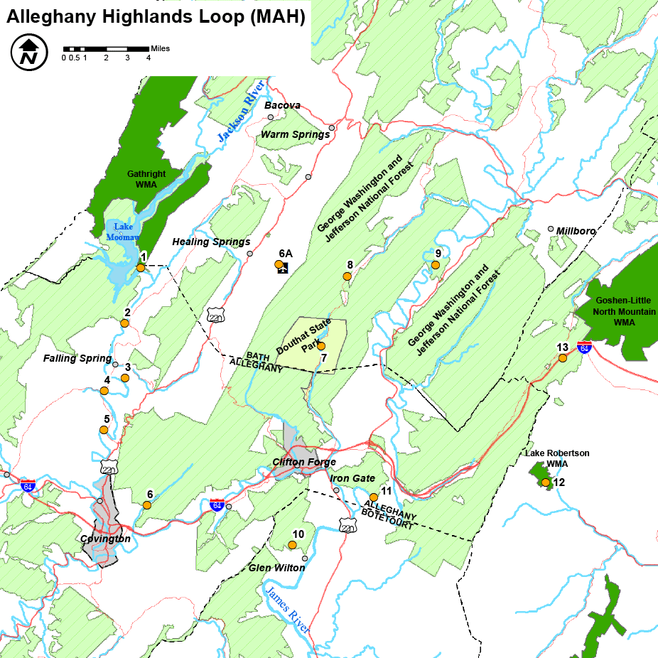 Allegheny Mountains Map Mah 