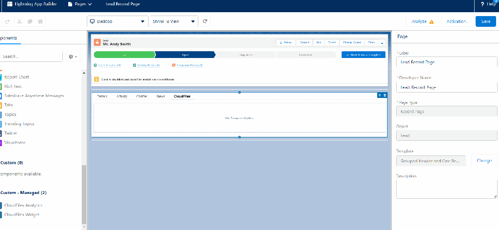 Setting up CloudFiles