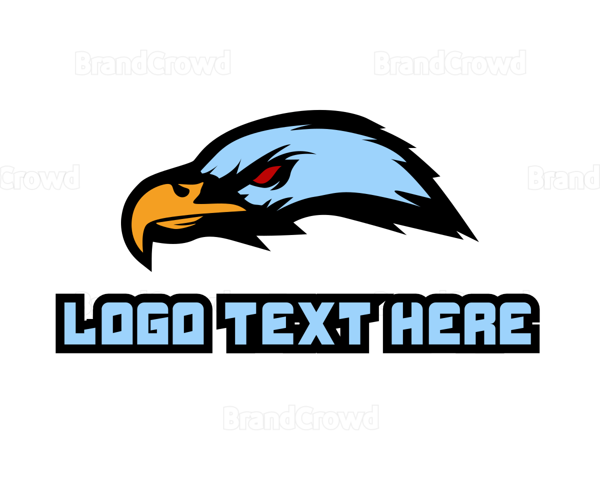 Angry Eagle Head Logo Brandcrowd Logo Maker