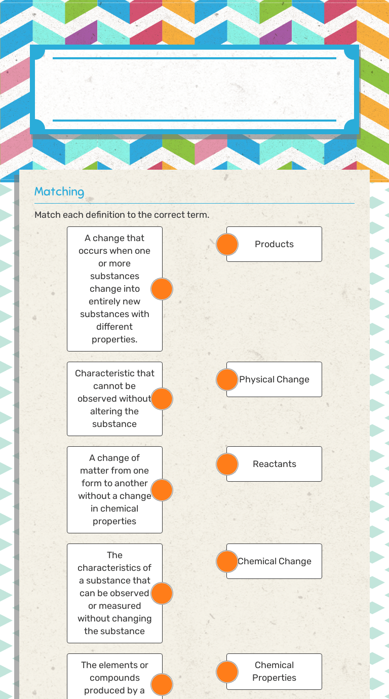 Start studying science ch.13 physical and chemical change worksheet true/false. 8 P 1 3 Physical And Chemical Properties Changes Interactive Worksheet By Jocelyn Elliott Wizer Me