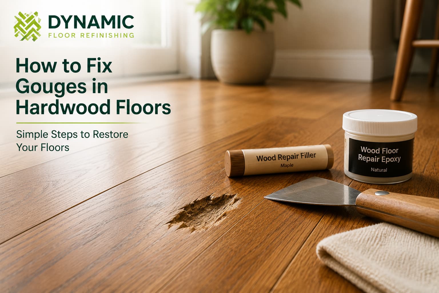 How to Fix Gouges in Hardwood Floors