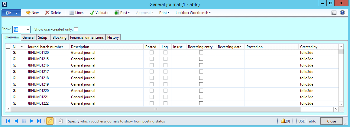 How to Make Ledger General Journal Entry in Dynamics AX – Dynamics Shcools