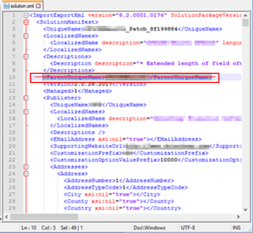 Overwrite customizations when deploying a patch solution – Dynamict