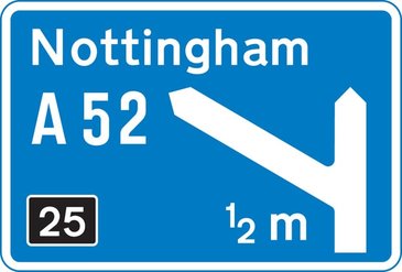 example motorway sign