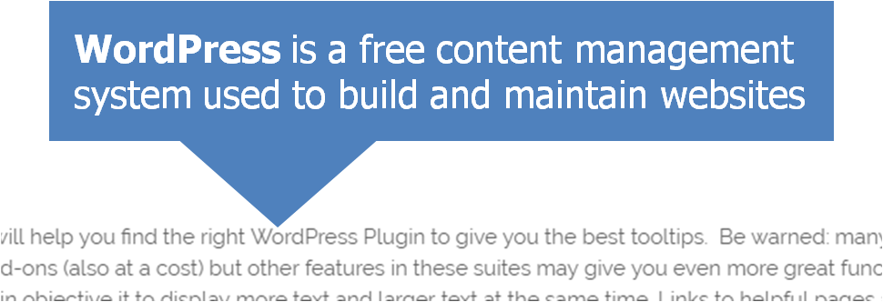 tooltip example over text for mobile
