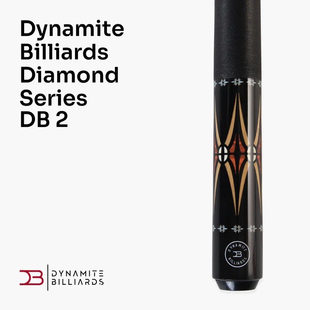 Alternative view of Dynamite Billiards DB2 Nitro Carbon Fiber American Pool Cue – 12.5mm HOW Black Tip – Designed by Darren Appleton