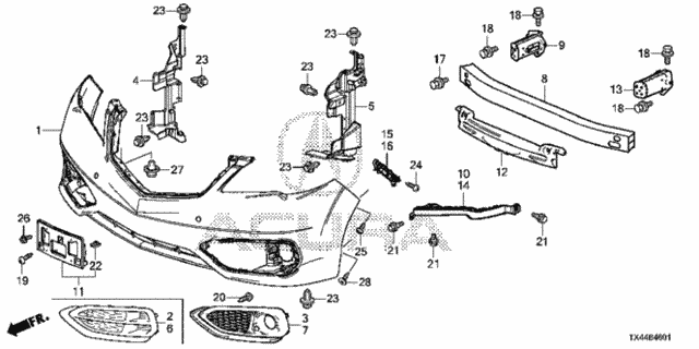 Acura rdx parts diagram
