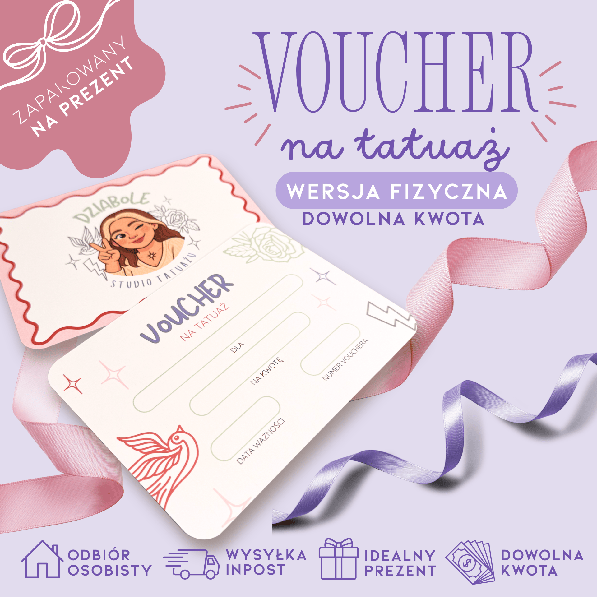 Voucher prezentowy DZIABOLE - fizyczny DOWOLNA KWOTA