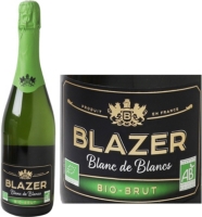 Vin mousseux de qualité Blanc de Blancs bio brut - 75 cl - BLAZER au  meilleur prix | E.Leclerc