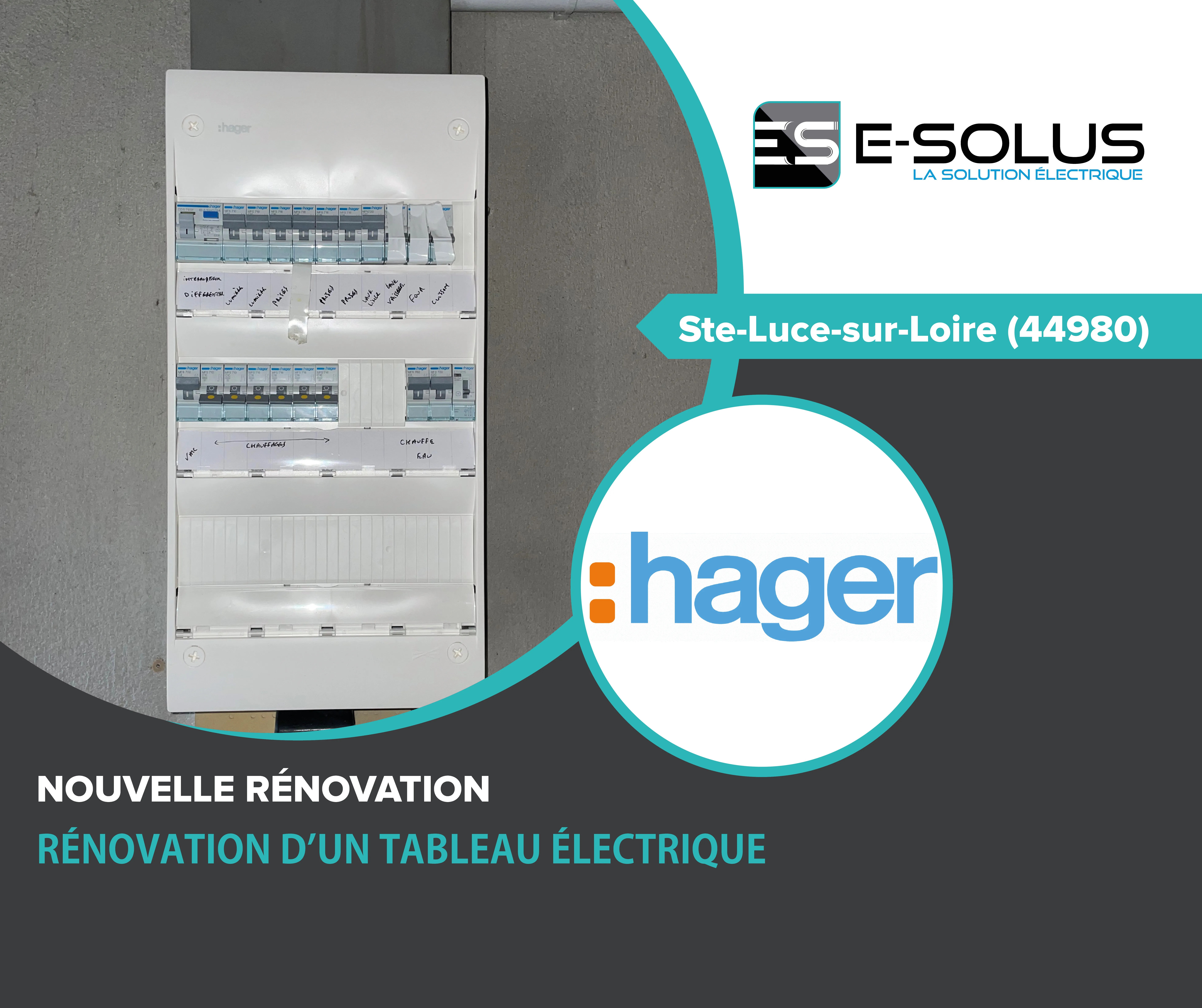 INSTALLATION TABLEAU ÉLECTRIQUE SAINTE LUCE SUR LOIRE