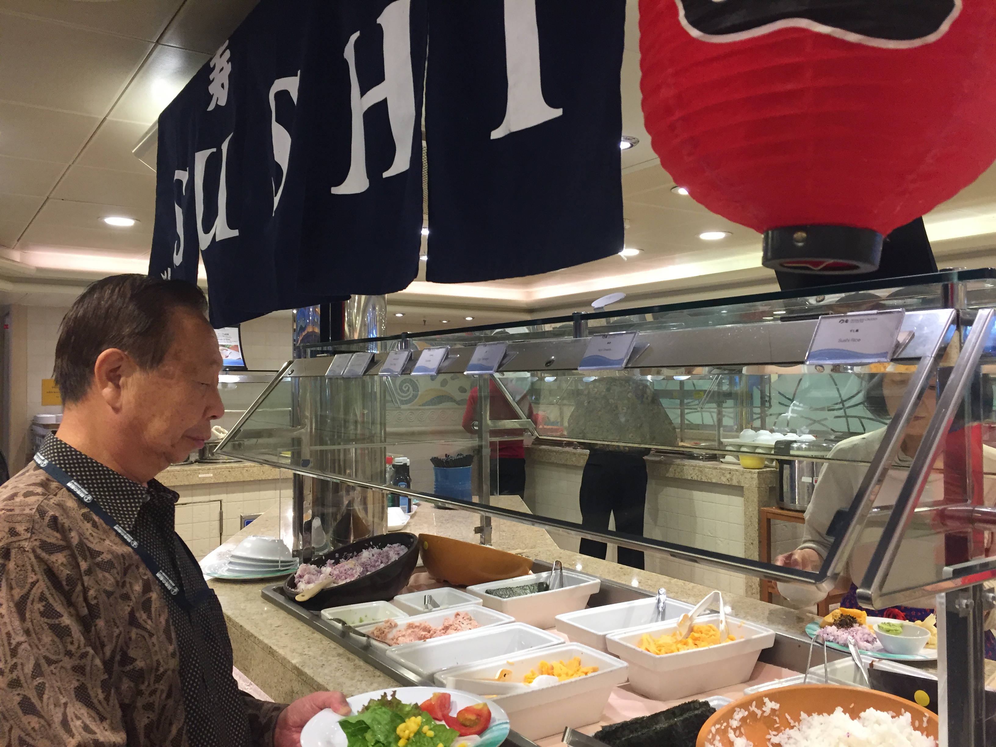 ダイヤモンドプリンセスのビュフェ