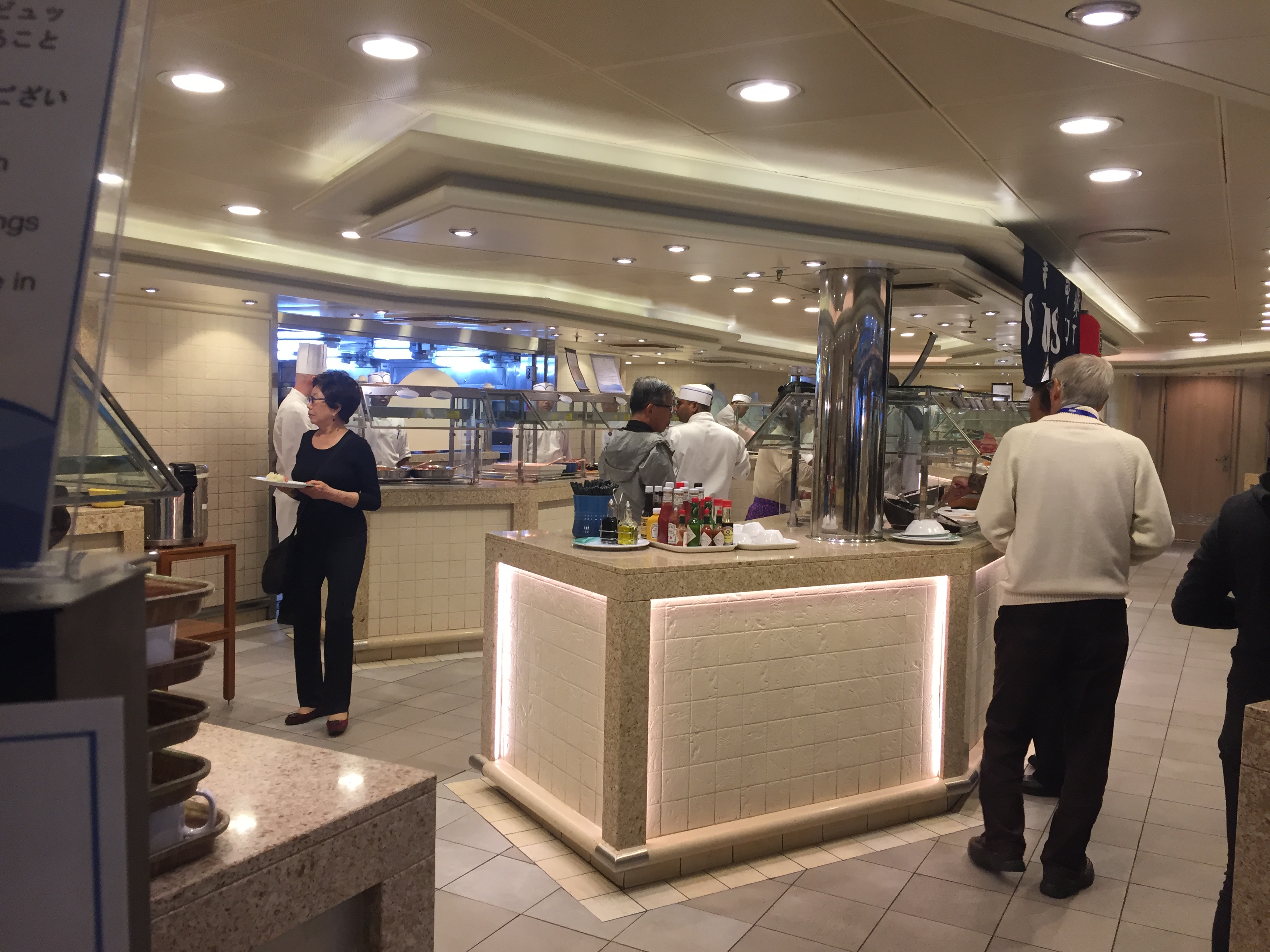 ダイヤモンドプリンセスのビュフェ