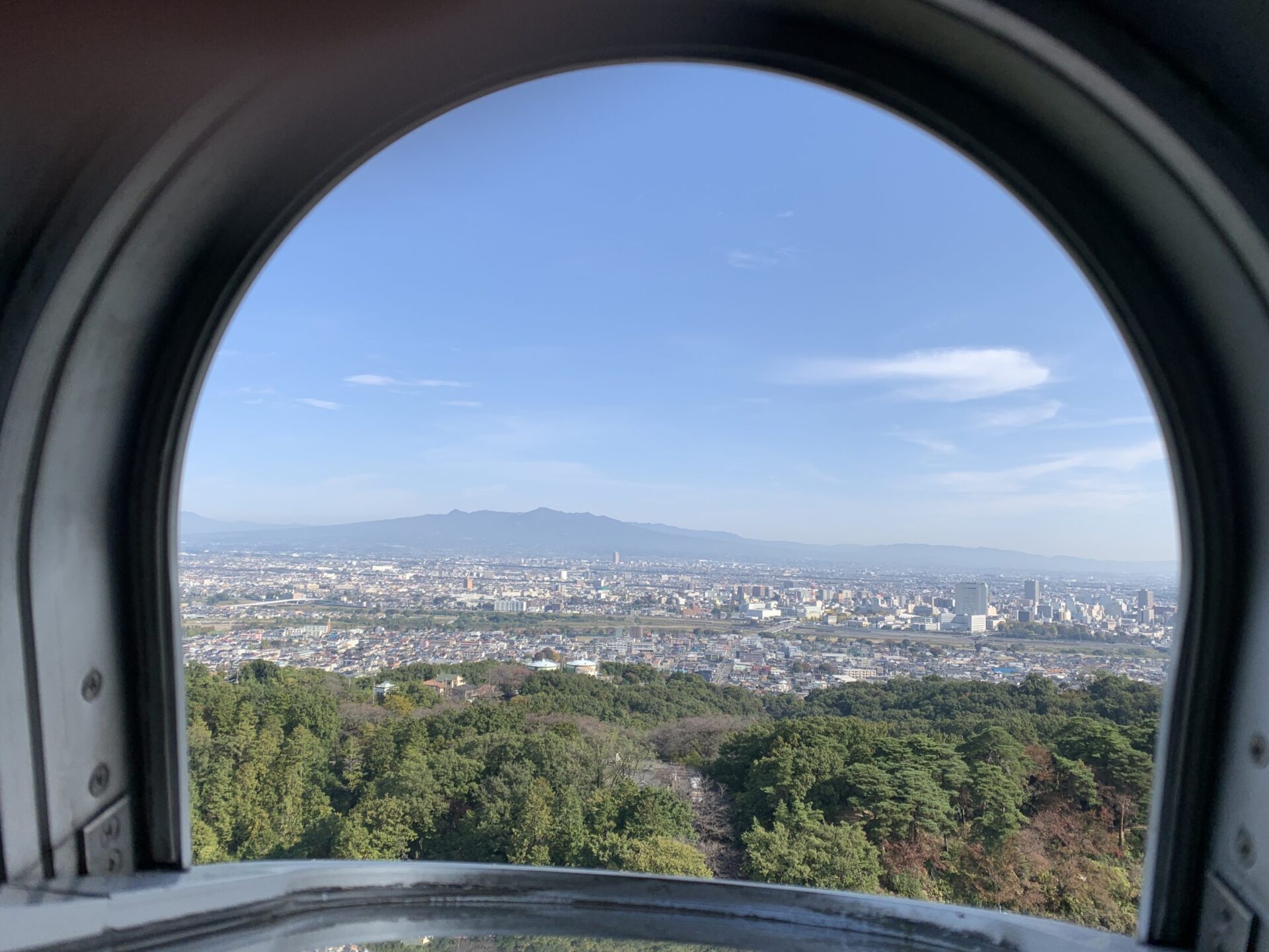 高崎観音から高崎市内