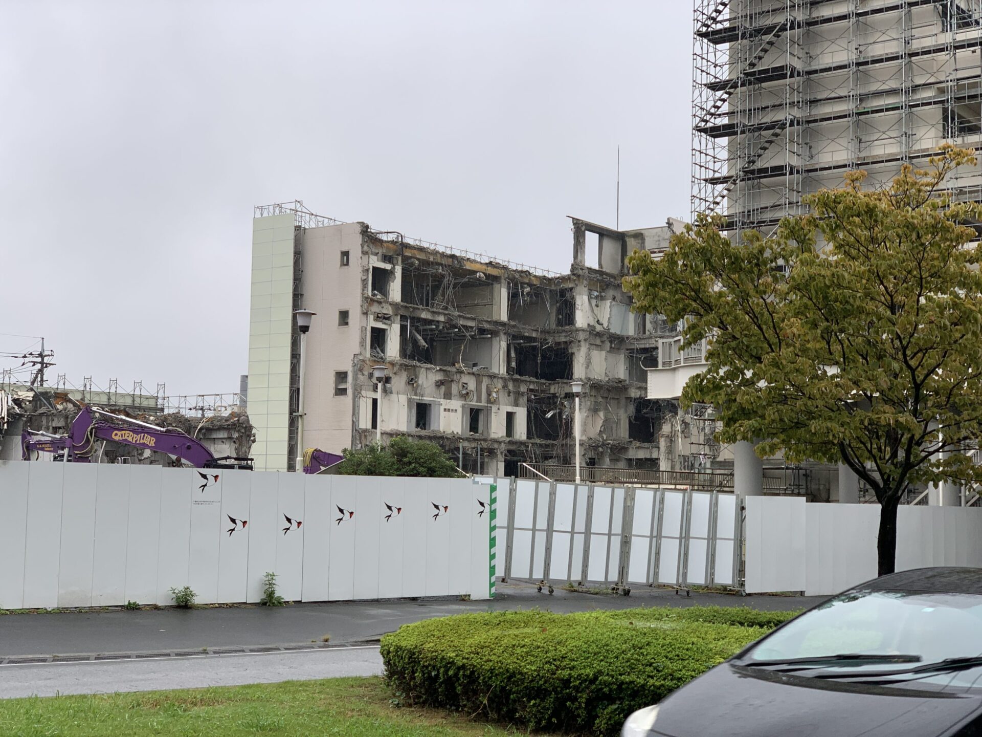 松戸市立病院解体の様子