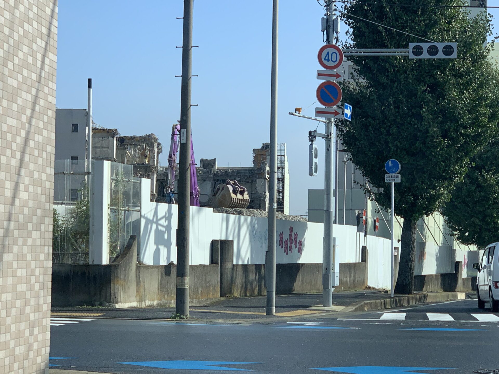 松戸市立病院解体の様子