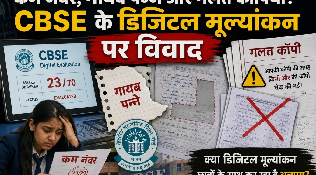 कम नंबर, गायब पन्ने और गलत कॉपियां! CBSE के डिजिटल मूल्यांकन पर विवाद