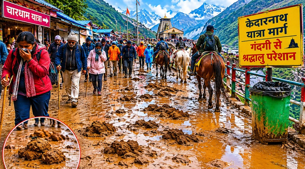 आस्था के रास्ते पर परेशानी! केदारनाथ यात्रा मार्ग पर गंदगी से श्रद्धालु परेशान