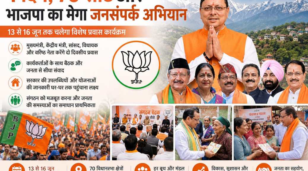 4 दिन, 70 सीटें और भाजपा का मेगा जनसंपर्क अभियान