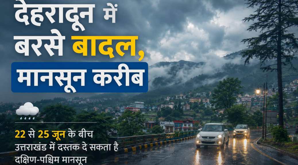 देहरादून में बरसे बादल, मानसून करीब