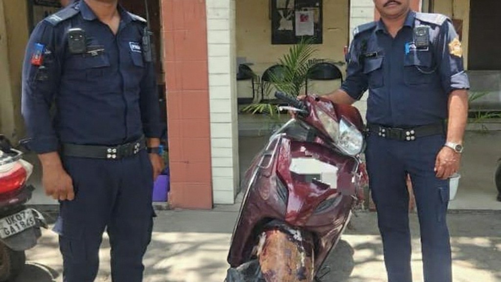 यातायात पुलिस की सजगता से स्कूटी चोरी की घटना का हुआ खुलासा
