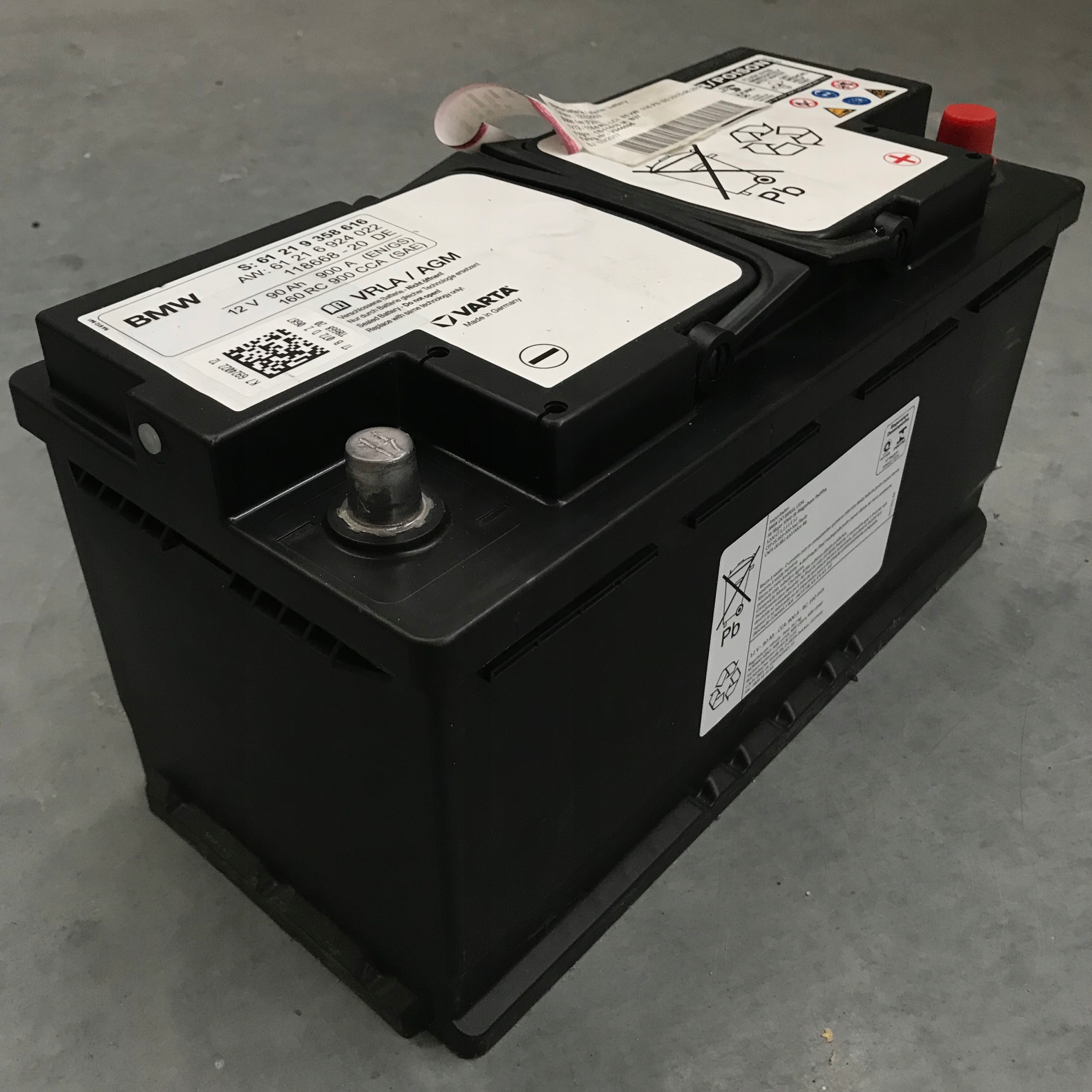 Akumulator oryginalny bmw 90ah 900a vrla agm