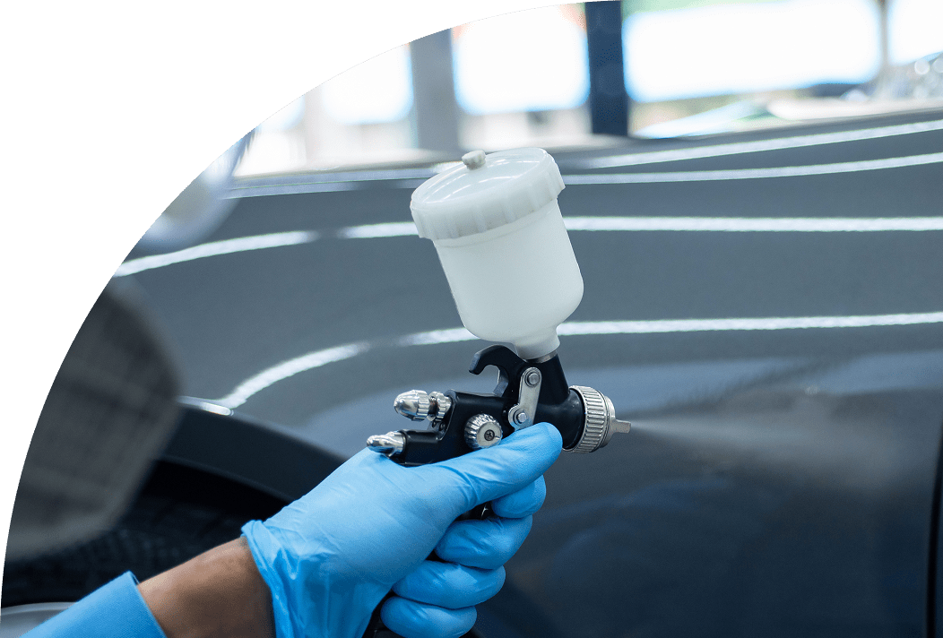 Paint correction on pickup truck at E1 AutoSpa Houston