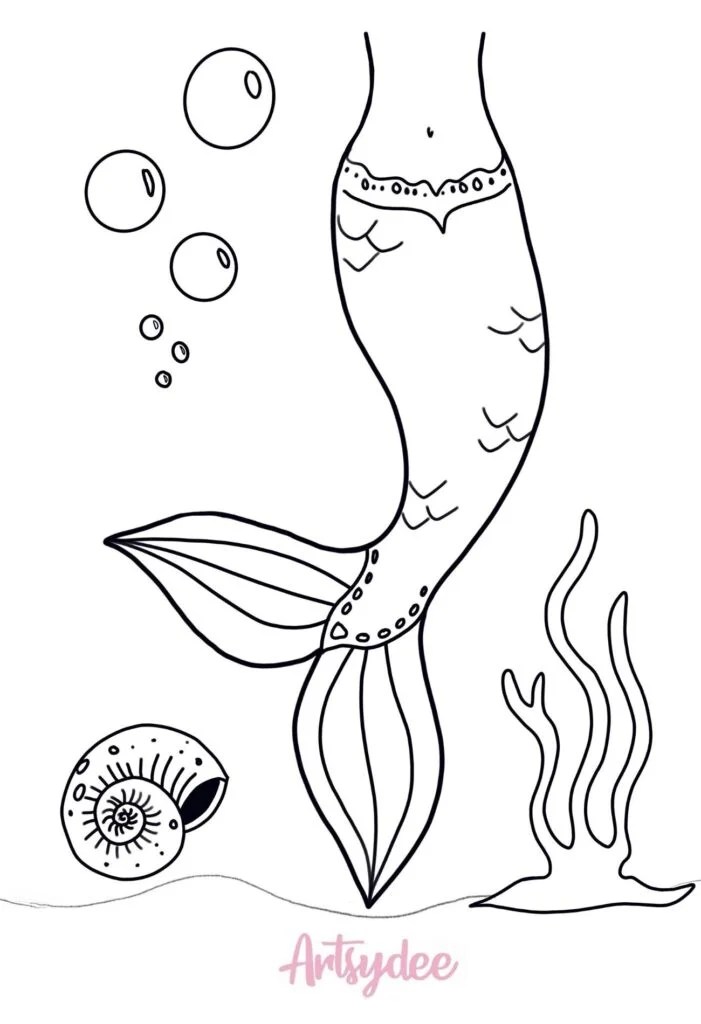 See mermaid tail drawing stock video clips Looking For A Mermaid Tail Template 5 Free Magical Mermaid Tail Printables Artsydee Drawing Painting Craft Creativity