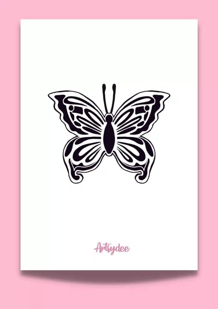 21 butterfly stencil templates free printables for your creative projects artsydee drawing painting craft creativity