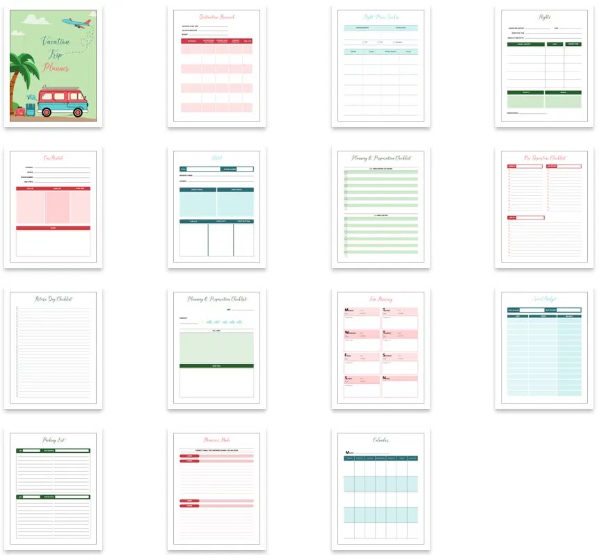 Vacation Planner Thrive Anywhere - High Quality Desktop Colorful Photos | Free Download