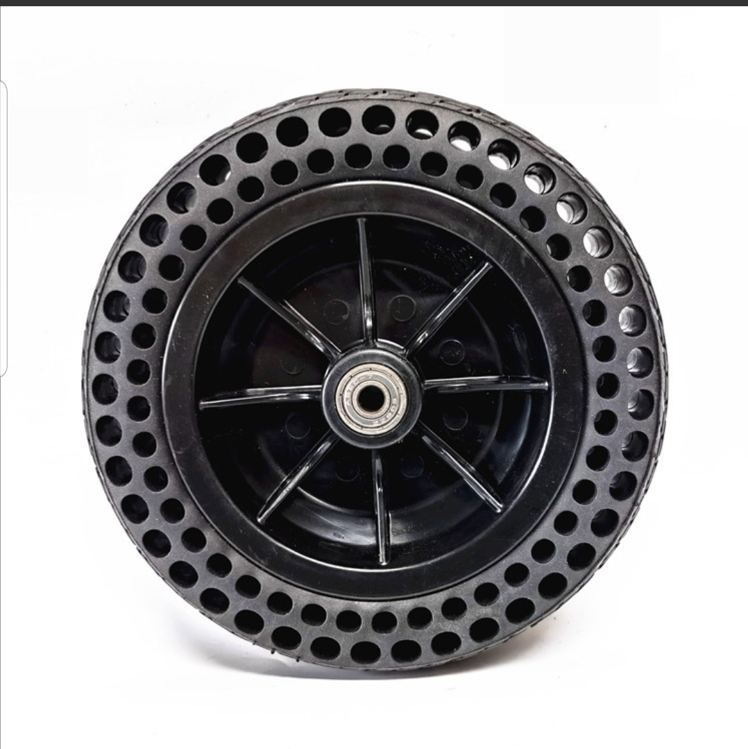 Electric Wheelchair Solid Front Caster Wheel 8'' for EAONE D9X, D9X Plus, D9X Pro Models (One side, Rt or Lt)