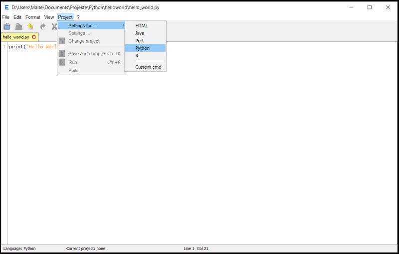Eadgyth Programming Editor A Text Editor And Basic Code Editor Written In Java Write And Run - Amazing Landscape Wallpaper - High Resolution