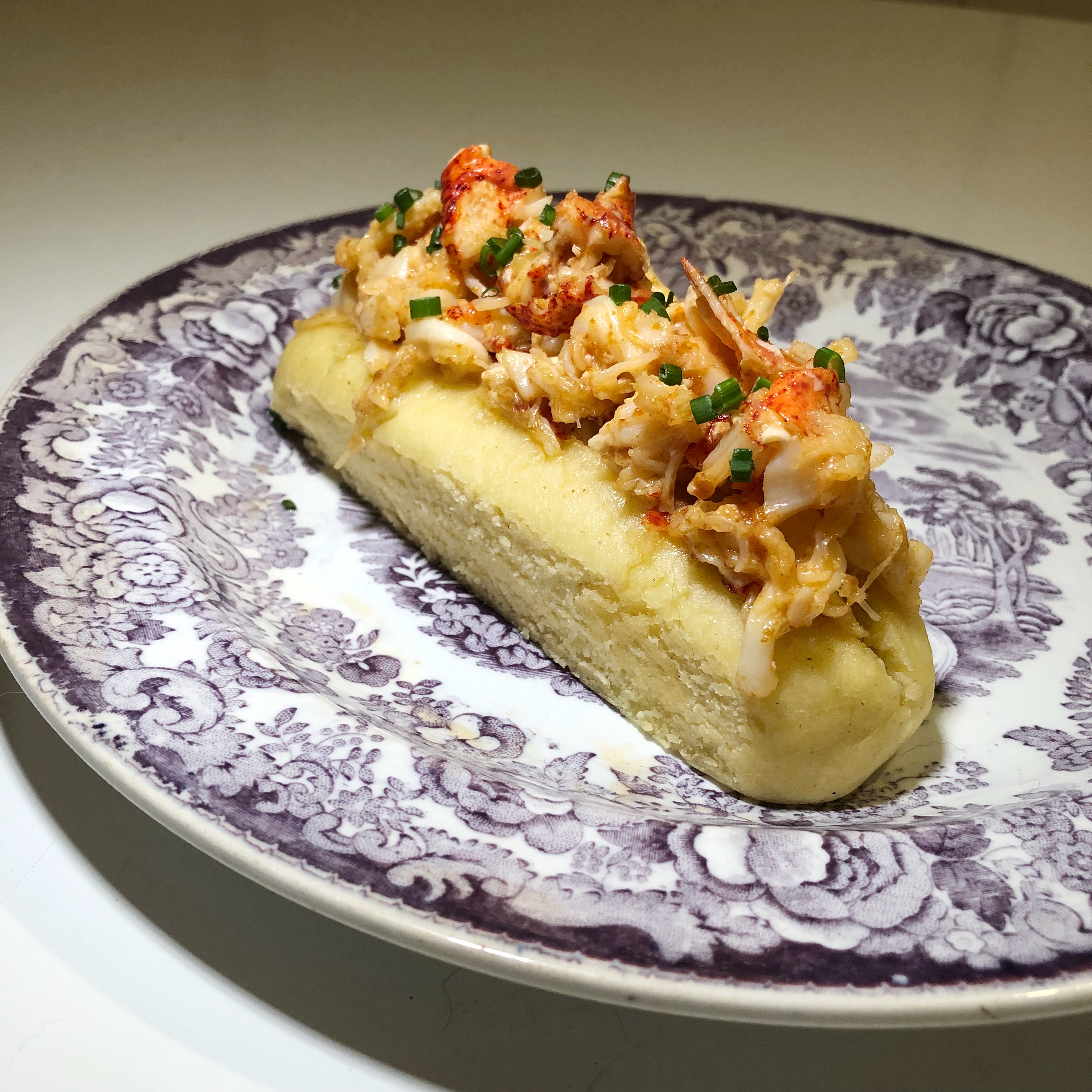 Homemade gluten free lobster roll