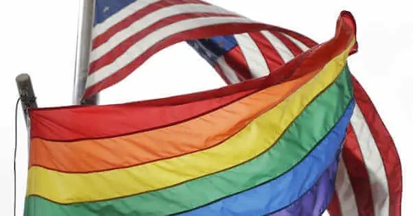 US - LGBT flags