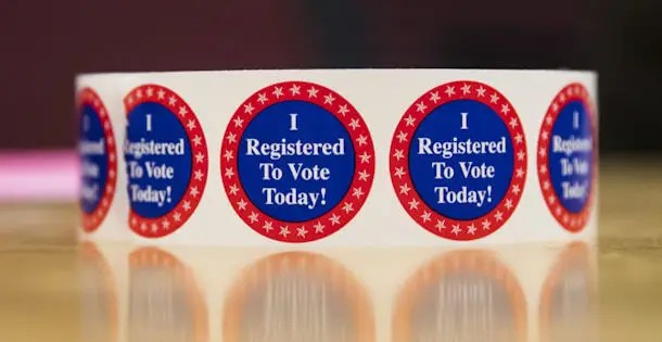 I Registered To Vote Today