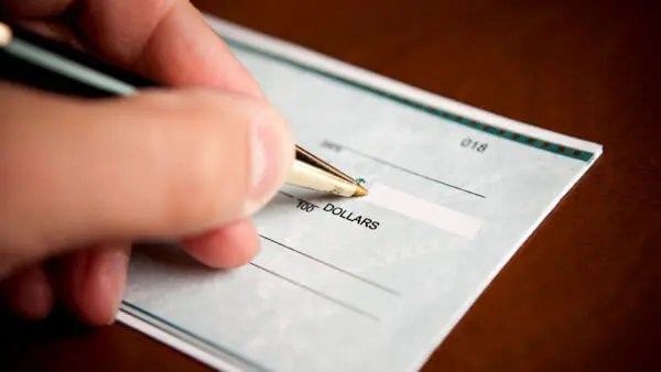 Signing a blank check