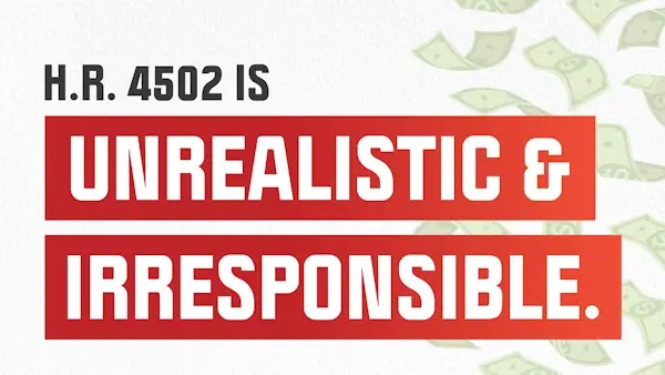 H.R. 4502 - Unrealistic