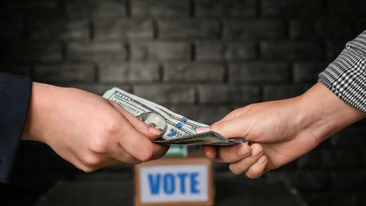 Politician Taking Bribe