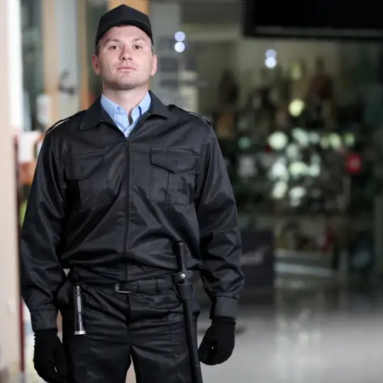 Alert security officer with a security license Florida.